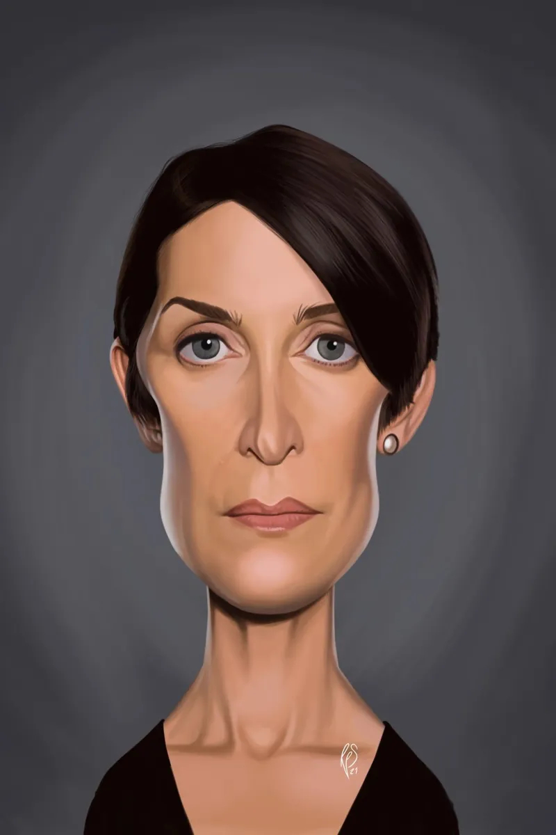 Carrie Anne Moss carta hahnemühle da Rob Art | Illustration