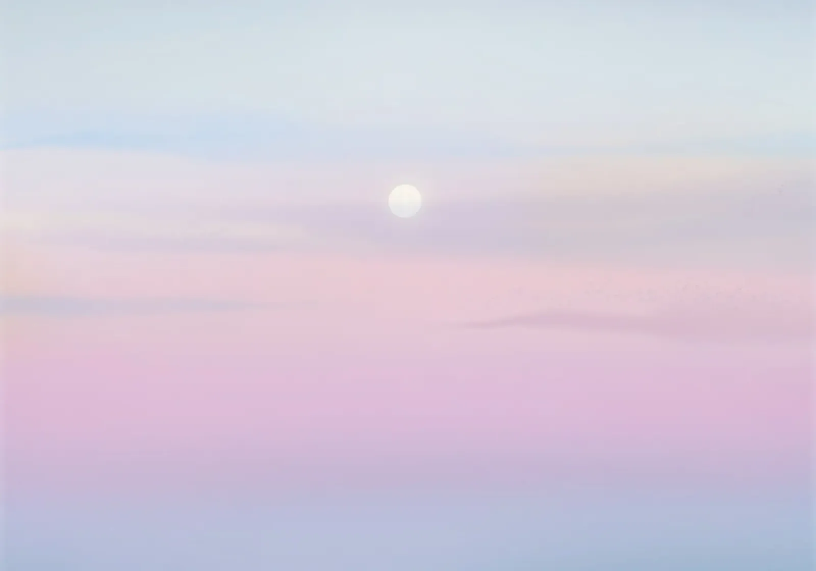 Pastel Zonsondergang Maan - Etherische Gradiënt Lucht Kunst canvas met Baklijst van NorwesClub