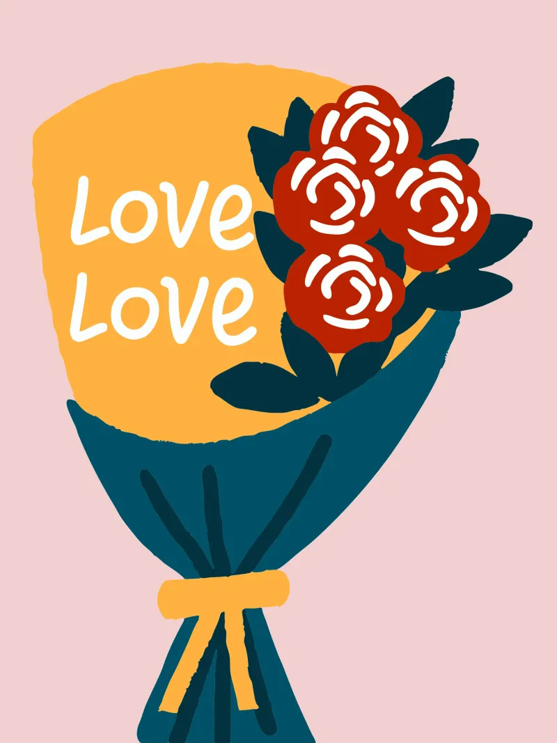 Bouquet di fiori pellicola backlit da TRENDY POSTER SHOP