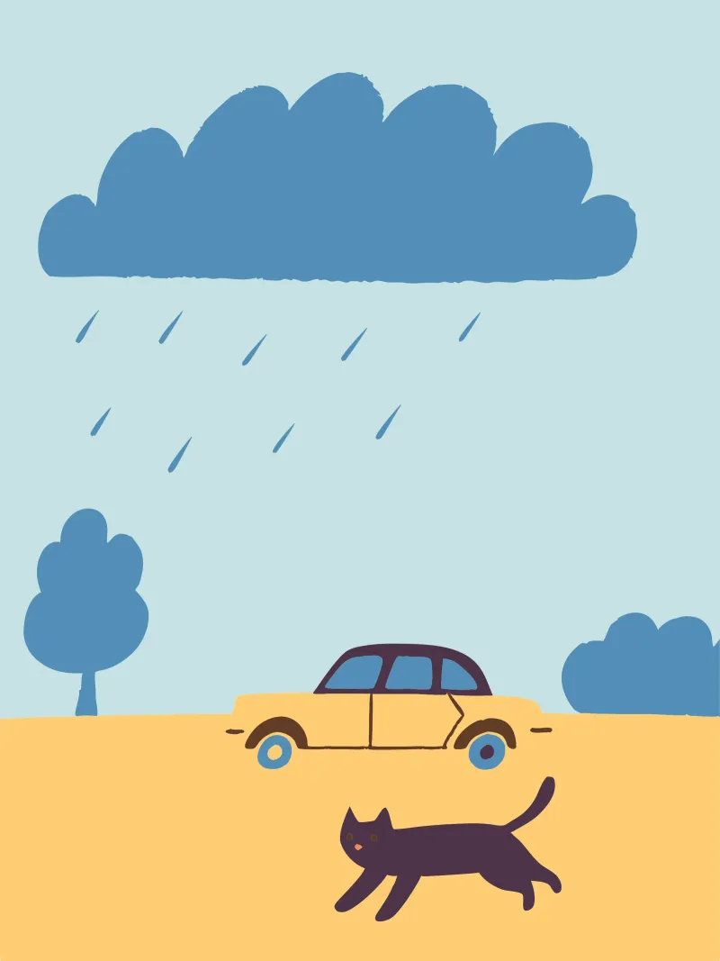 Gatti e automobili pellicola backlit da TRENDY POSTER SHOP