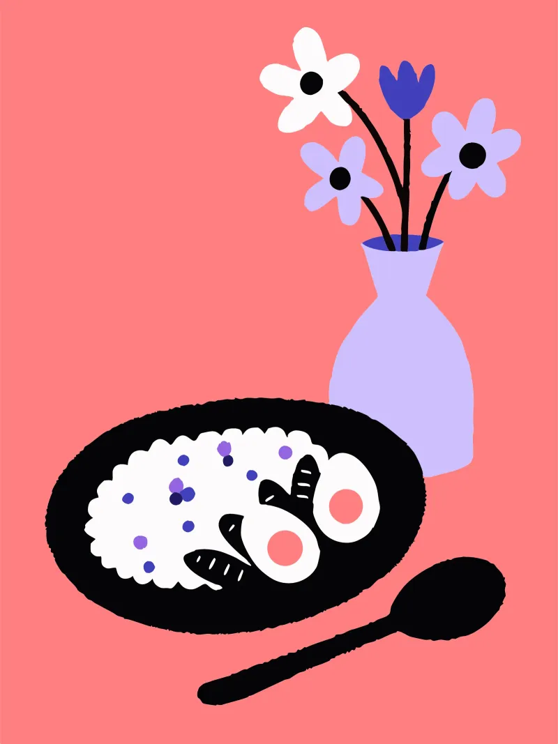 Vaso per uova e fiori poster con telaio in alluminio da TRENDY POSTER SHOP