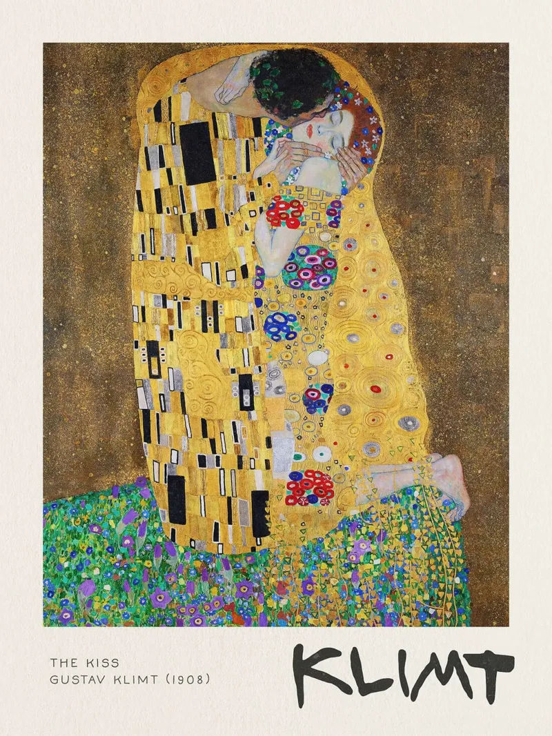 Gustave Klimt - La mostra sul bacio poster da Show Art