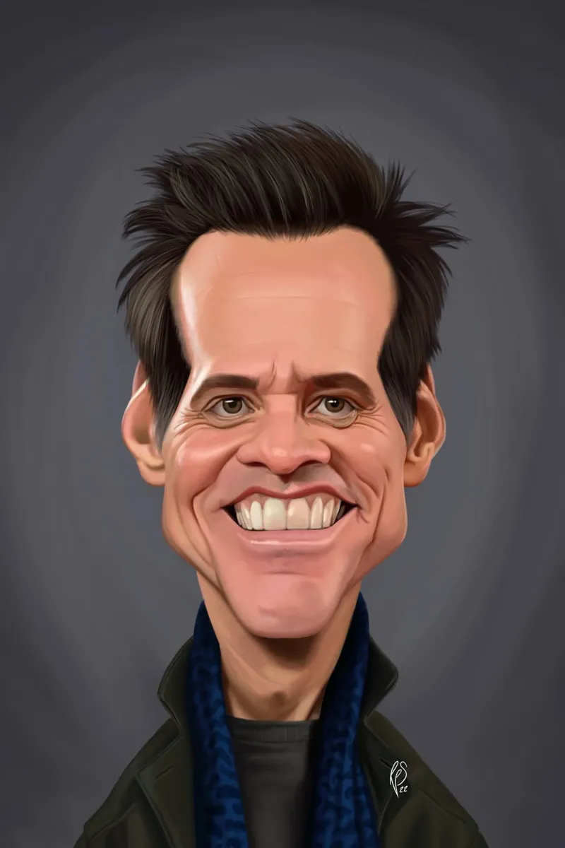 Jim Carrey pellicola backlit da Rob Art | Illustration