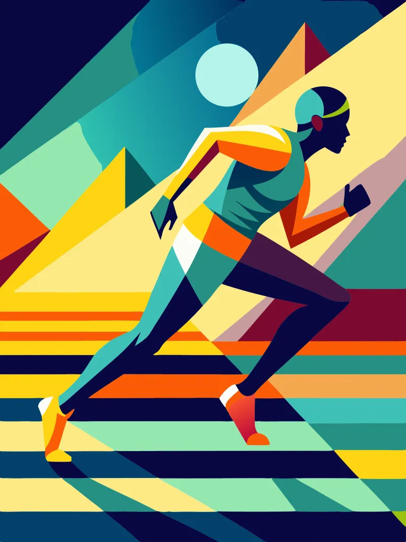 atletismo deporte vector imaginación metacrilato de Faiza