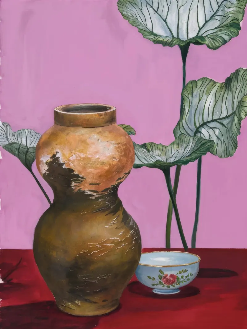 Lotus Aardse Genade poster met kunststof frame van Opal Strokes