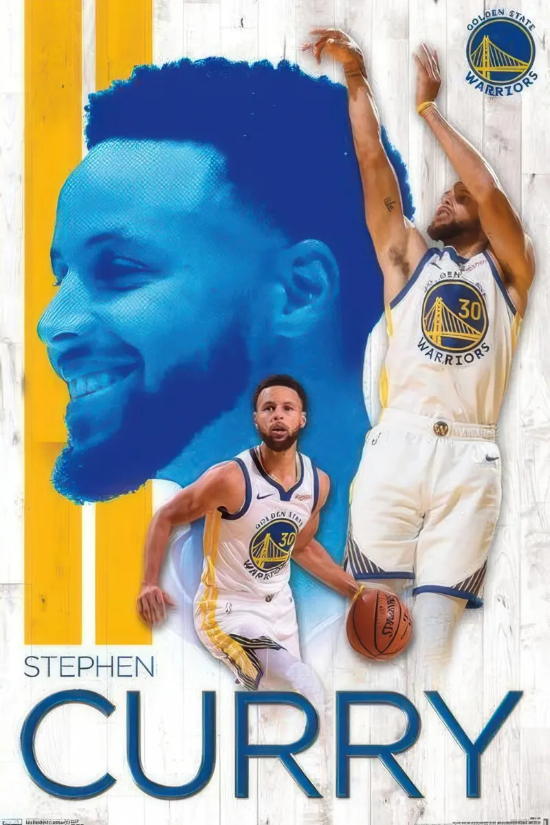 NBA Golden State Warriors - Stephen Curry 19 pellicola backlit da nice sport