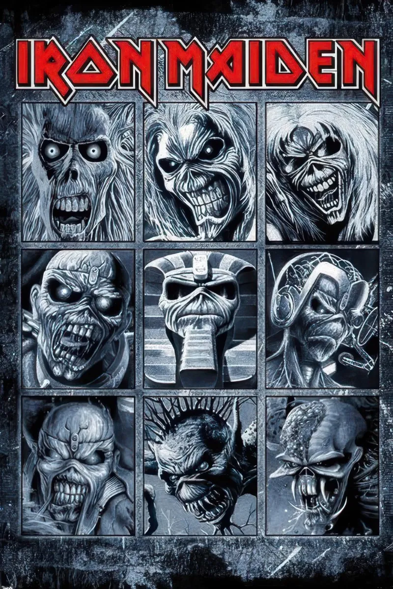 Iron Maiden - Grid hahnemühle by Band Merch