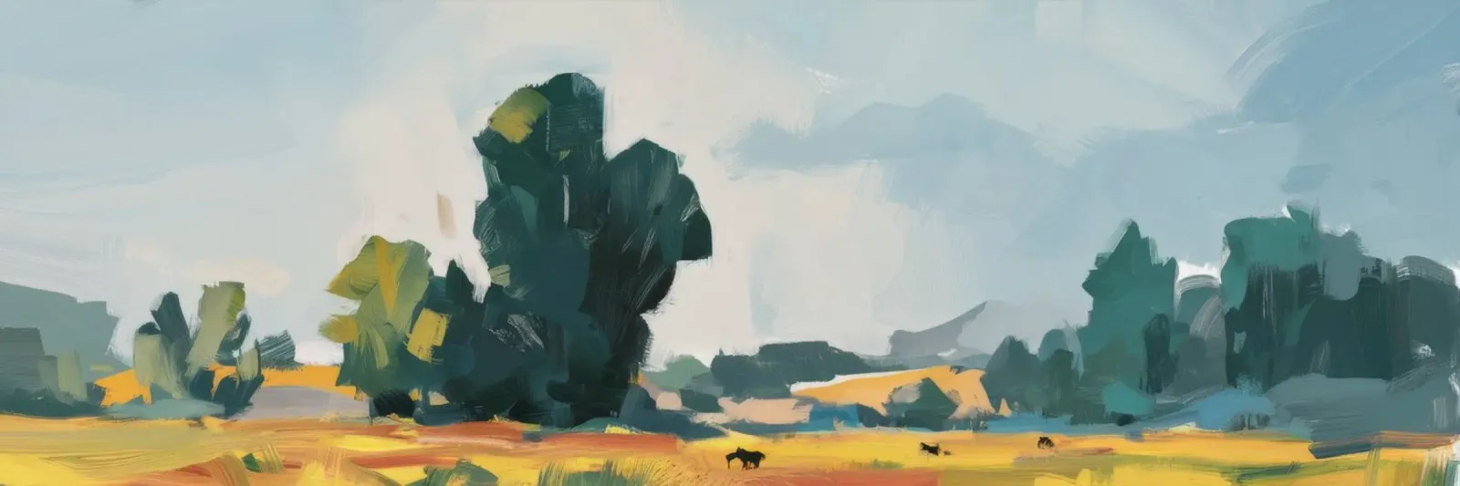 Lone Tree Horizon poster con telaio in alluminio da Radiance Landscape