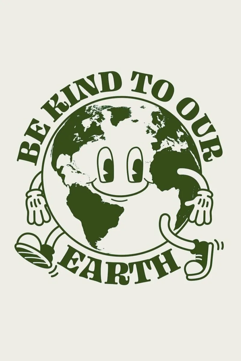 Be Kind With Our Earth pellicola backlit da cafelab