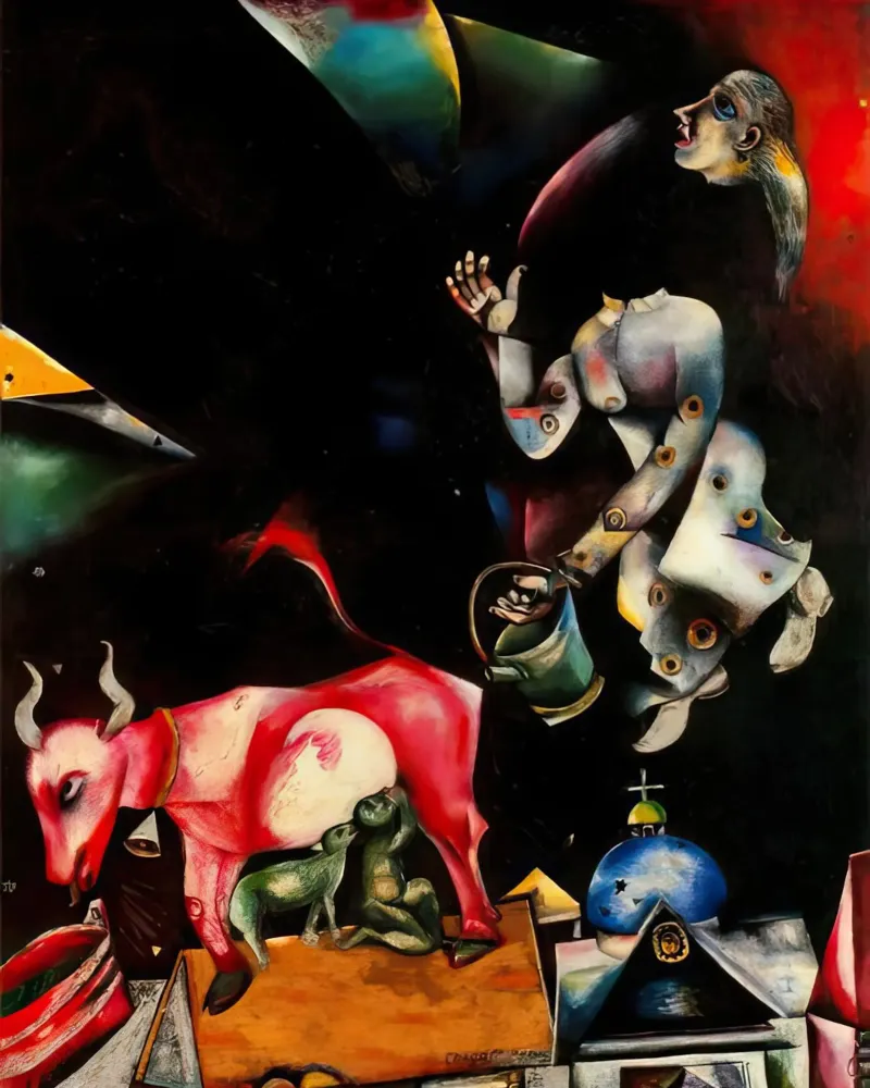 marc Chagall In Russia, con gli asini e gli altri carta hahnemühle da MC Exhebition