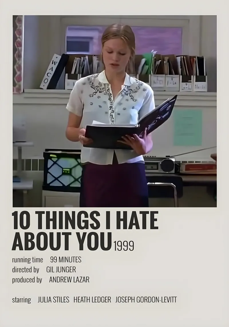 10 THINGS I HATE ABOUT YOU 1999 pellicola backlit da MVFminimalist