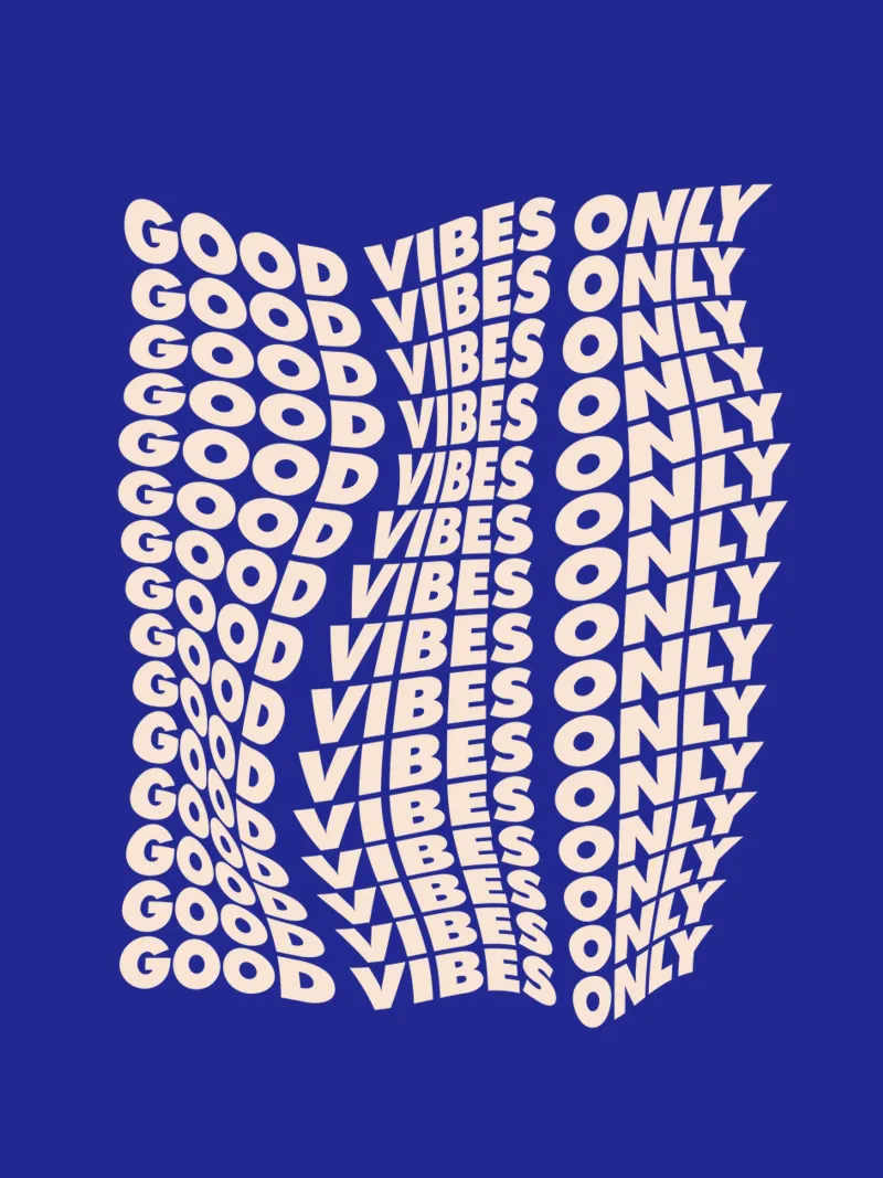 Good Vibes Only Typography Design canvas by THE MOTIVATED TYPE