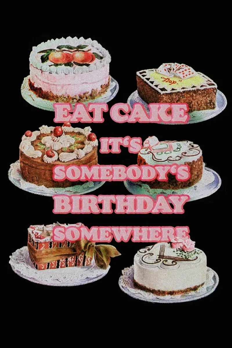 Eat More Cake tela con Cornice a cassetta da Jonas Loose