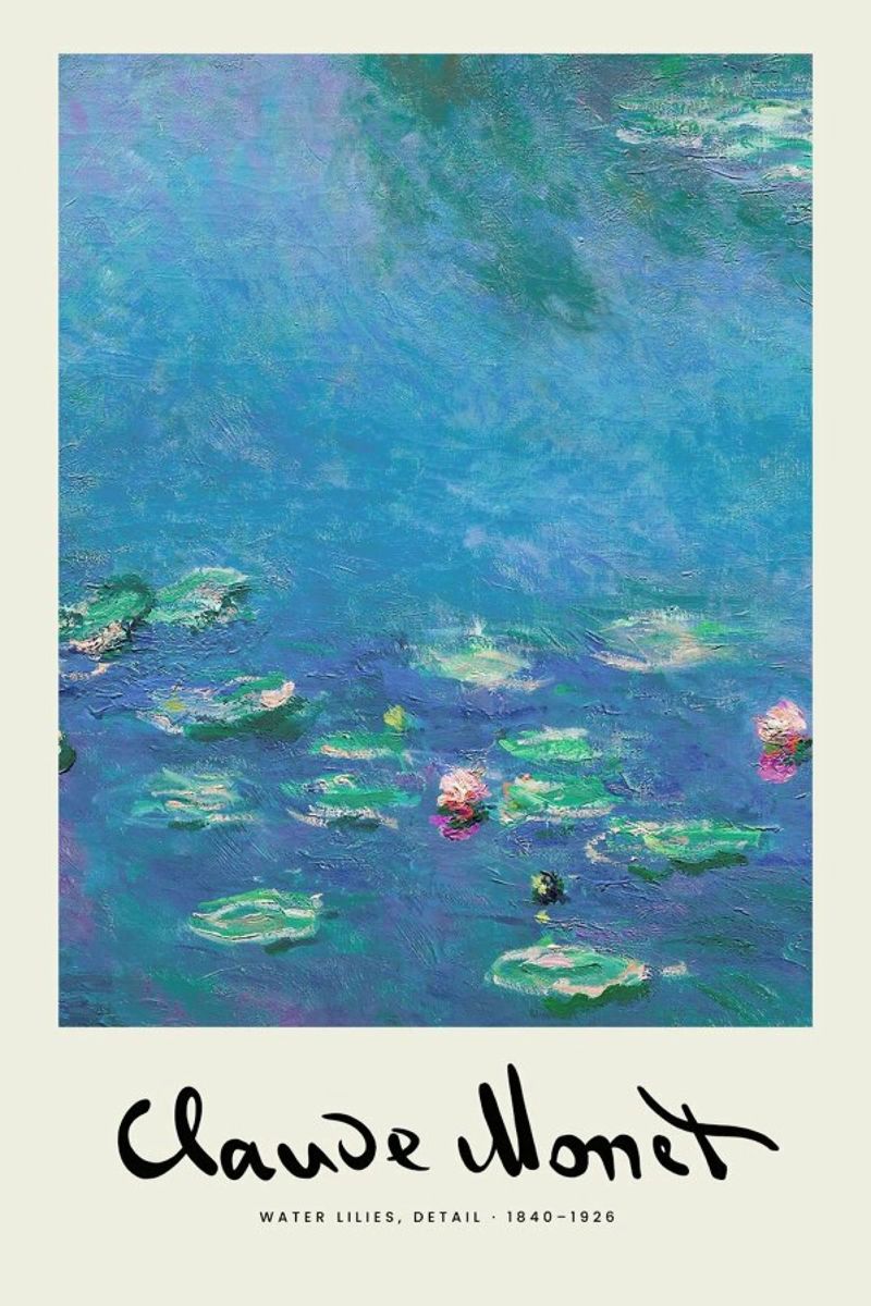 Monet – Signed Water Lilies 2 Poster von Vintage by JUNIQE