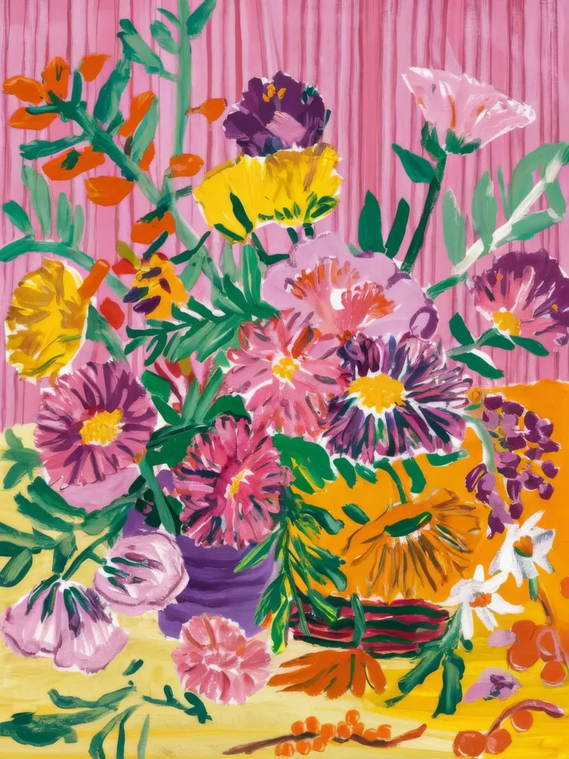 Medley di fiori Sunburst pellicola backlit da Infinite Chroma