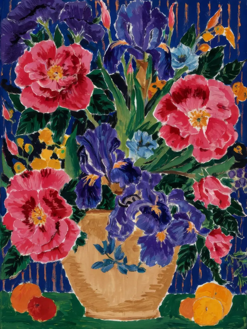 Midnight Bloom Bounty canvas by Infinite Chroma