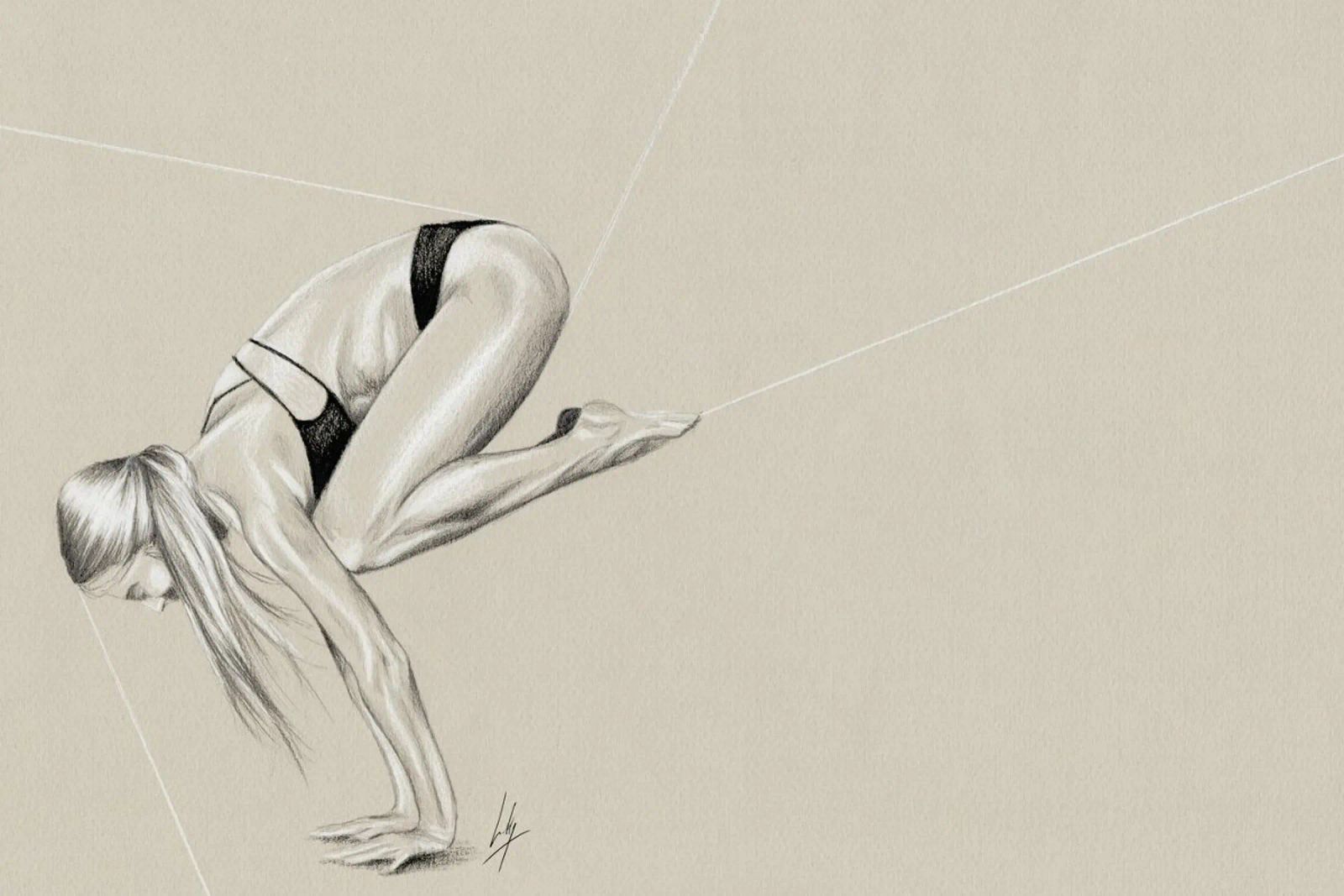 Yoga 1 poster by Libby Watkins