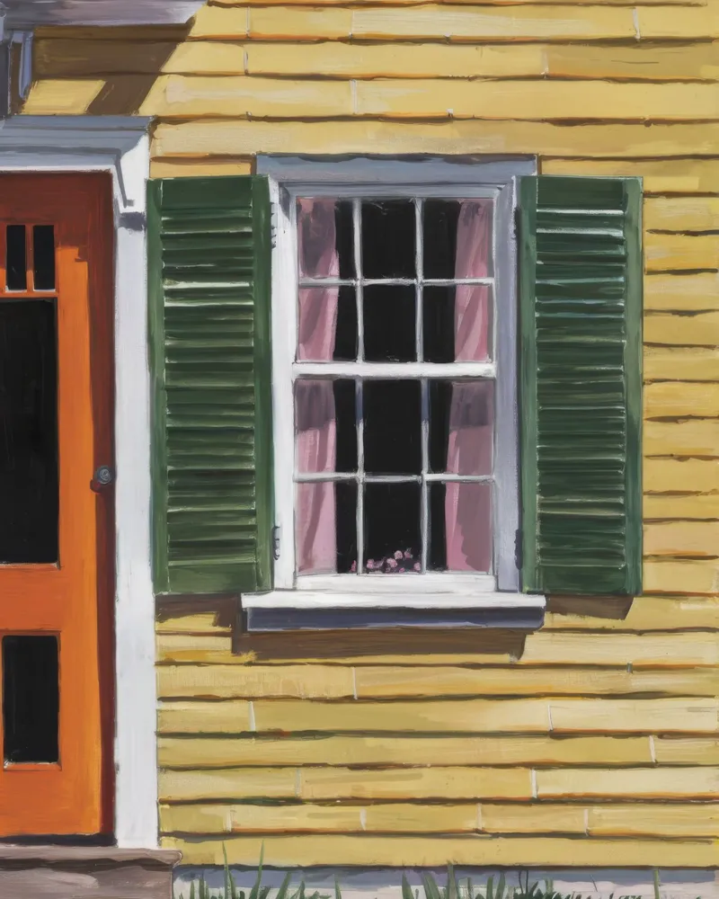 Sunlit Yellow Shutter forex plate by Silk Palette
