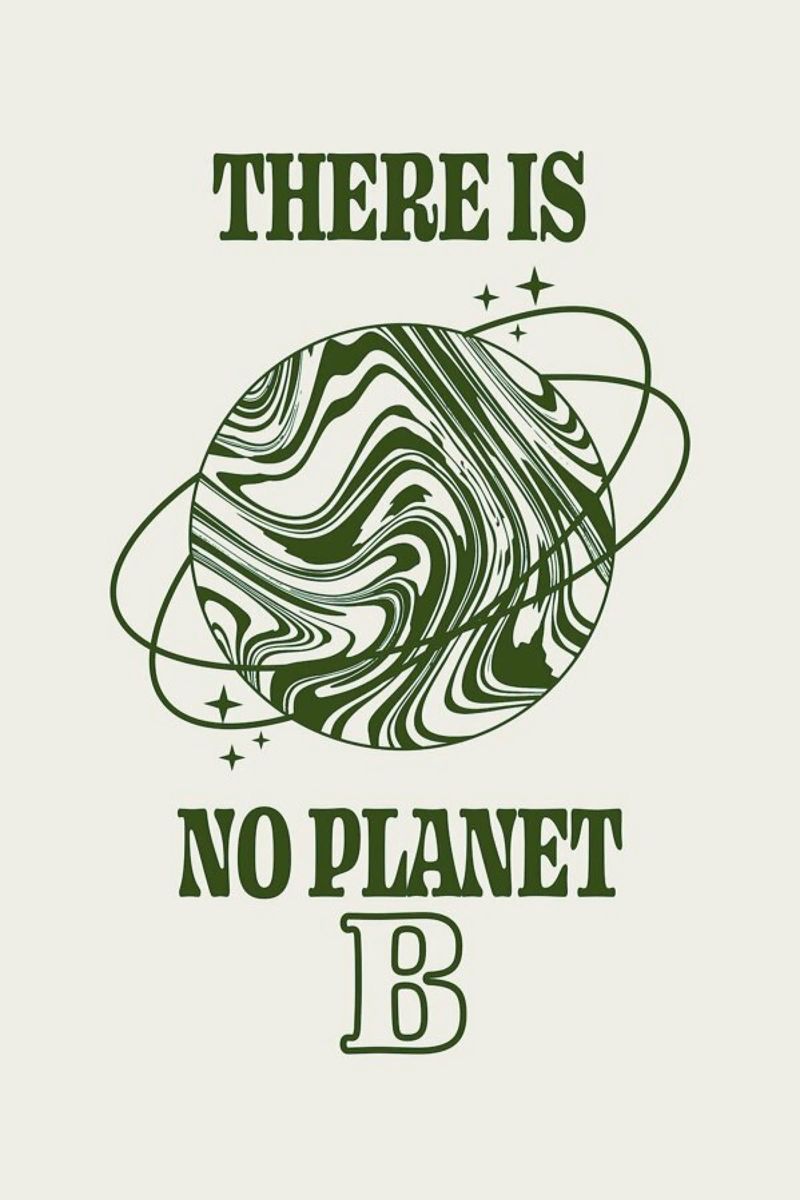 There Is No Planet B pellicola backlit da cafelab