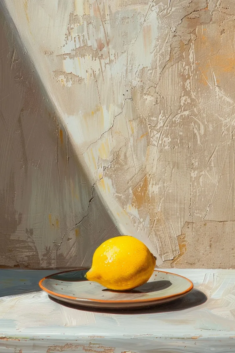 Lemon in Afternoon Light alluminio dibond da Mosaic Dialogue
