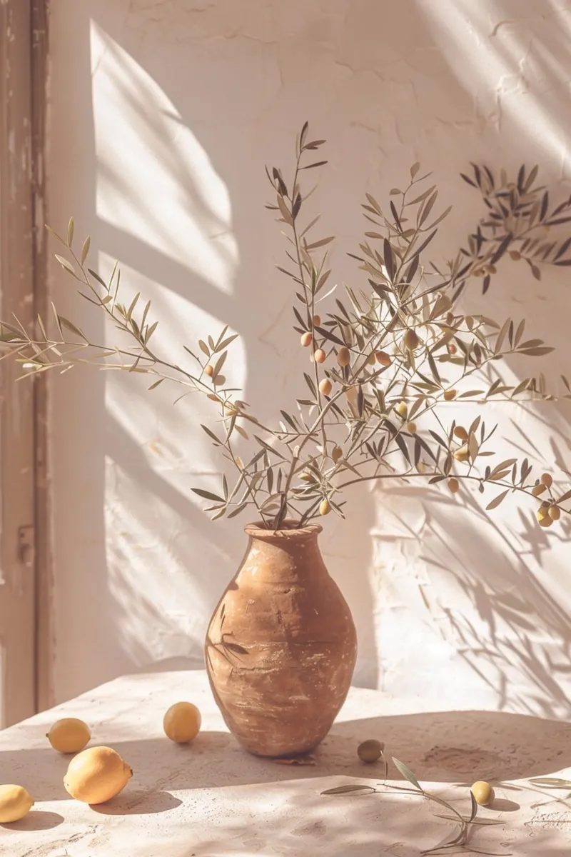 Olive Morning Light Leinwand von Mosaic Dialogue