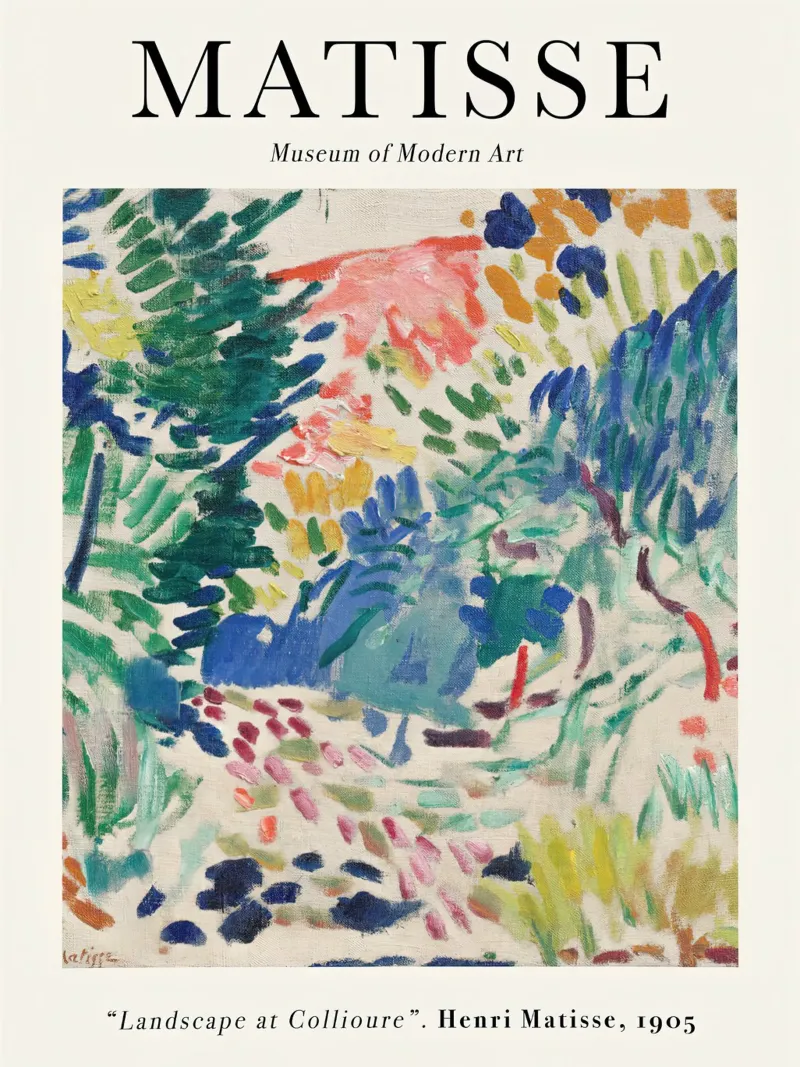 Matisse - Paisaje en Collioure metacrilato de Jam Poster