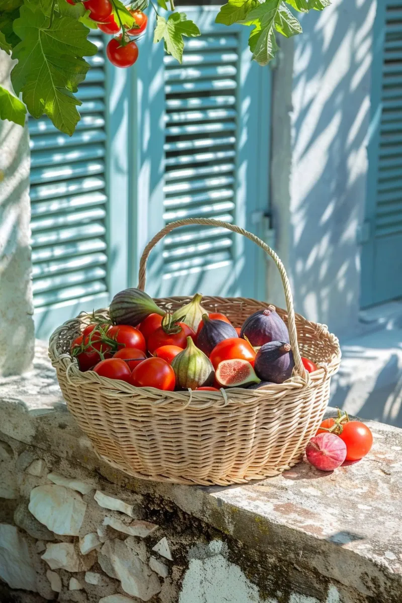 Mediterranean Harvest poster con telaio in alluminio da lieblu