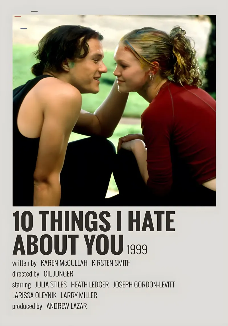 10 THINGS I HATE ABOUT YOU 1999 pellicola backlit da MVFminimalist