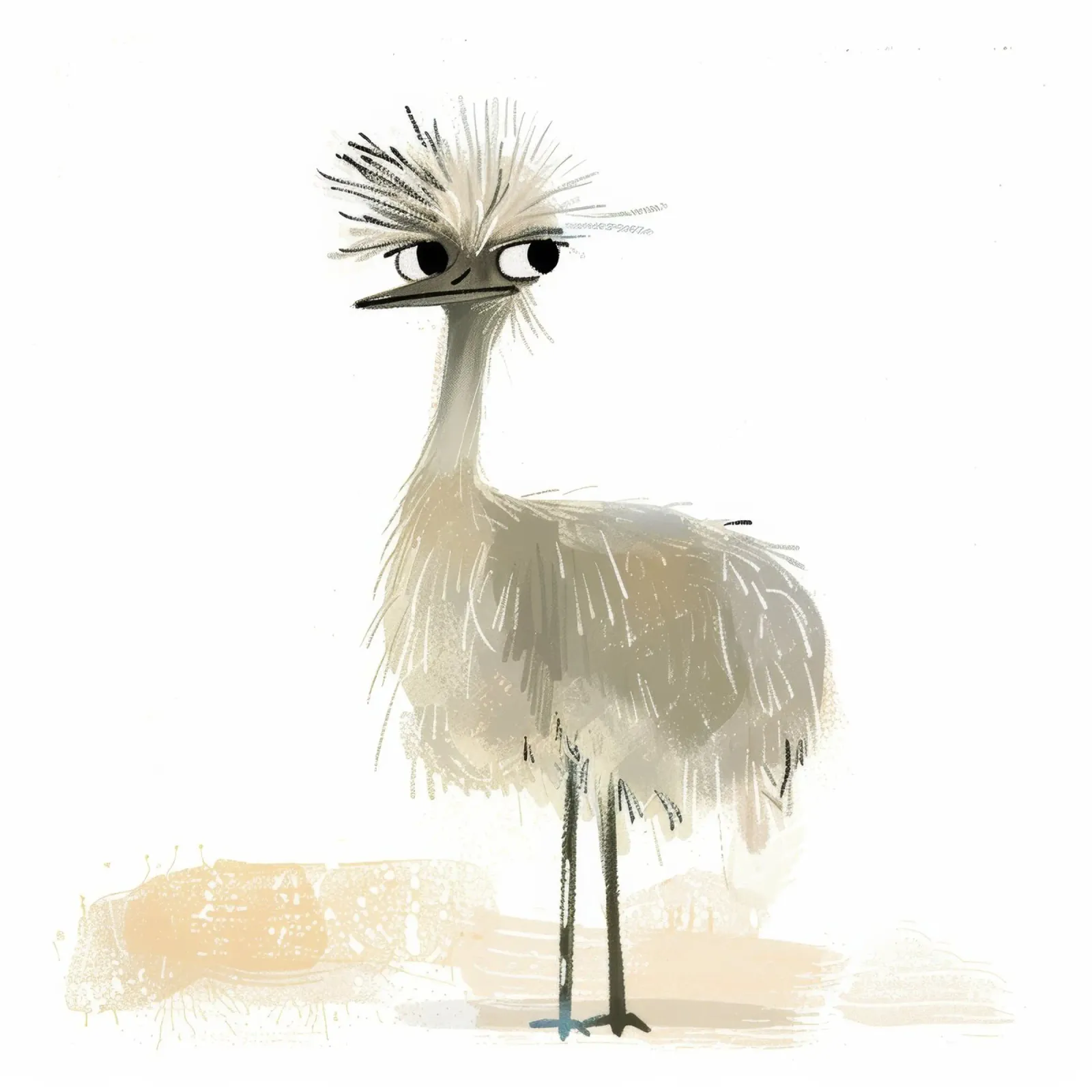 L'eccentrico uccello emu pellicola backlit da DesignDoodle