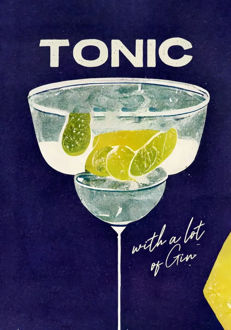 gin tonic pellicola backlit da John C Labut