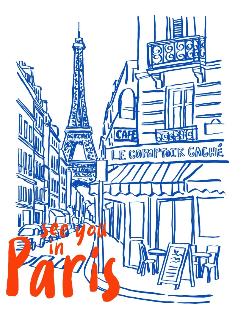 see you in Paris alluminio dibond da ramosashop