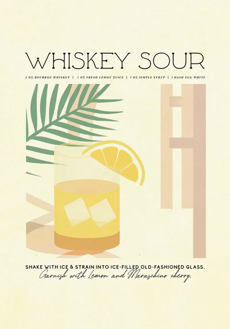 whisky sour pellicola backlit da John C Labut