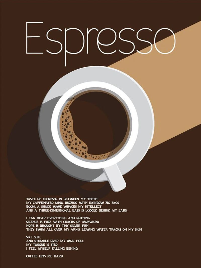 Der Espresso Poster von cosmos studio