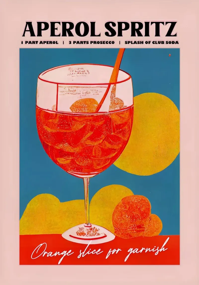 Aperol soda pellicola backlit da John C Labut