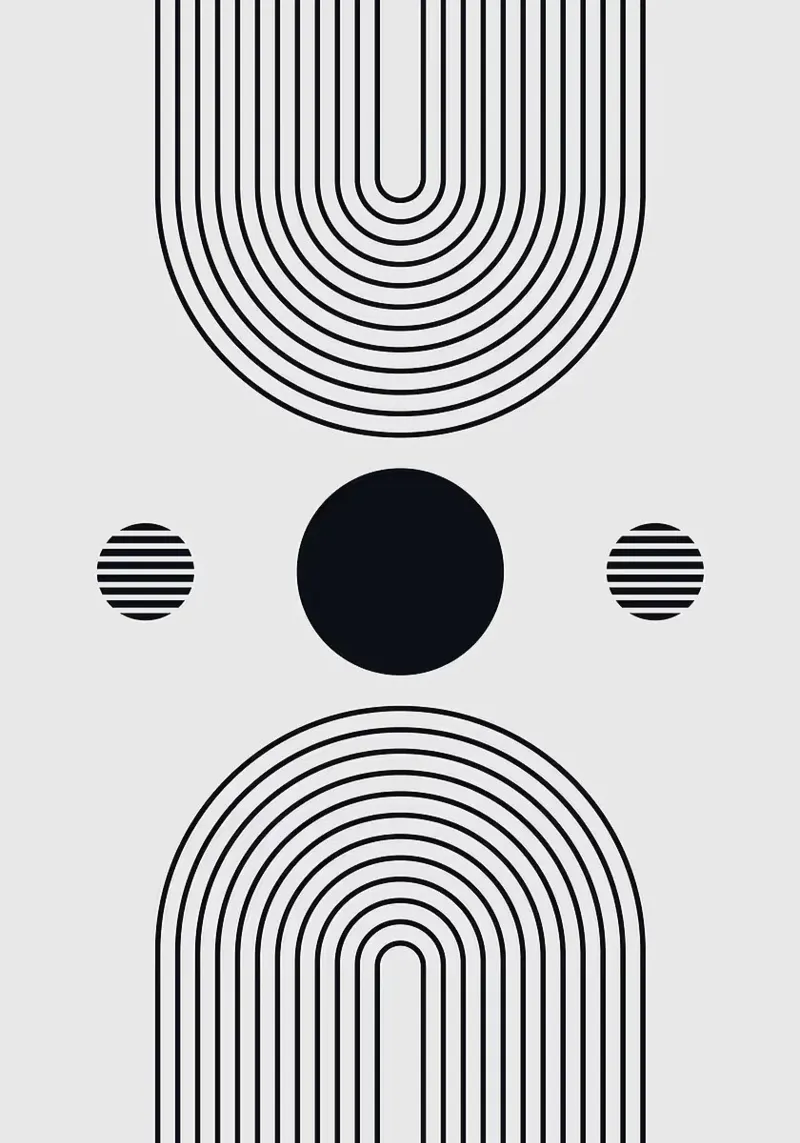 concentric circular geometric patterns canvas by Lindsey W Fernandez