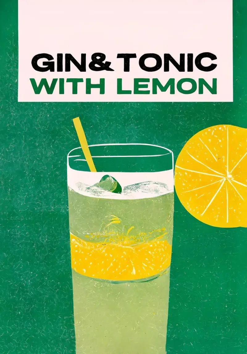 gin e tonic pellicola backlit da John C Labut