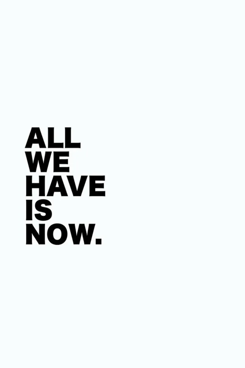 All We Have Is Now Quote Hahnemühle von George Griefy