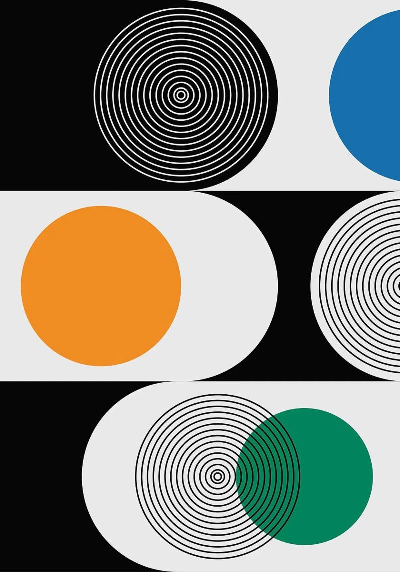 circles concentric overlapping geometric poster by Lindsey W Fernandez