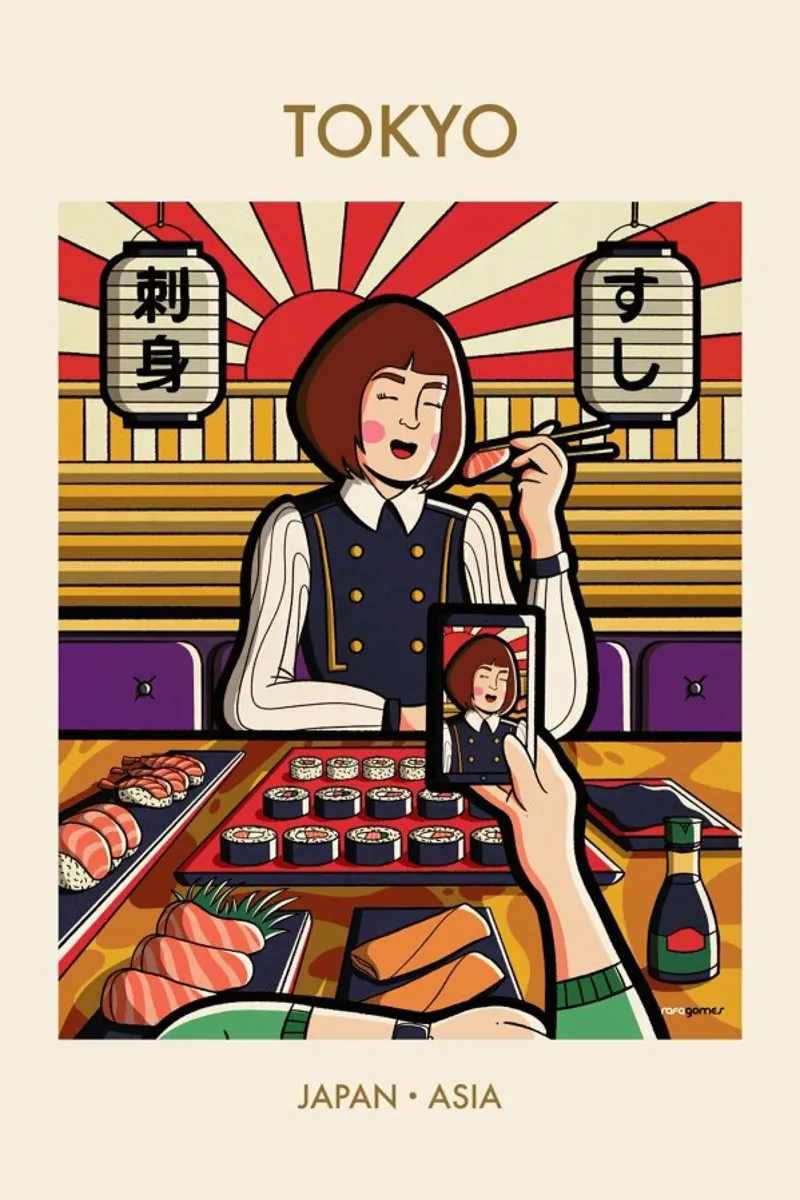 Instagirl Tokyo carta hahnemühle da Rafa Gomes