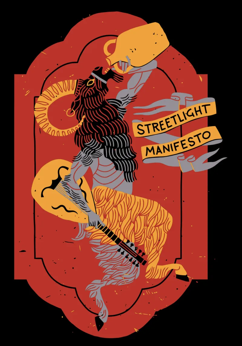 Streetlight Manifesto poster con telaio in plastica da adaptionate