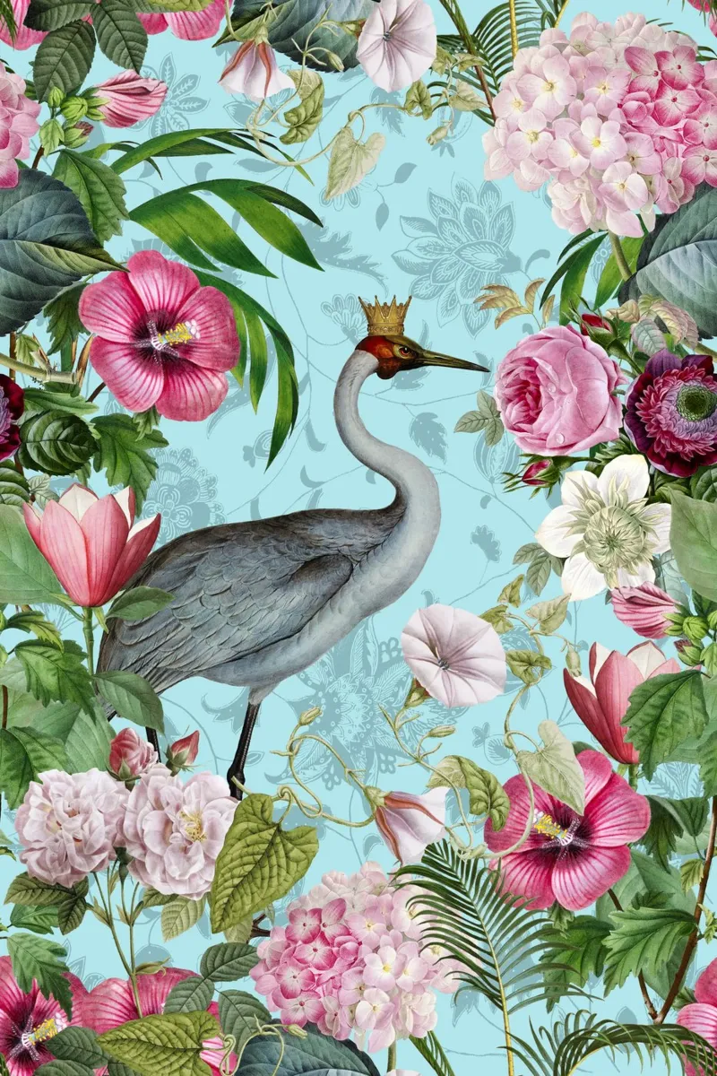 Kranichkönig Launenhaftes Wunderland Poster von Andrea Haase Vintage World