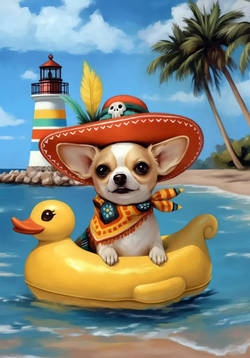 Chihuahua x Duck Hahnemühle von Fleur de Lys
