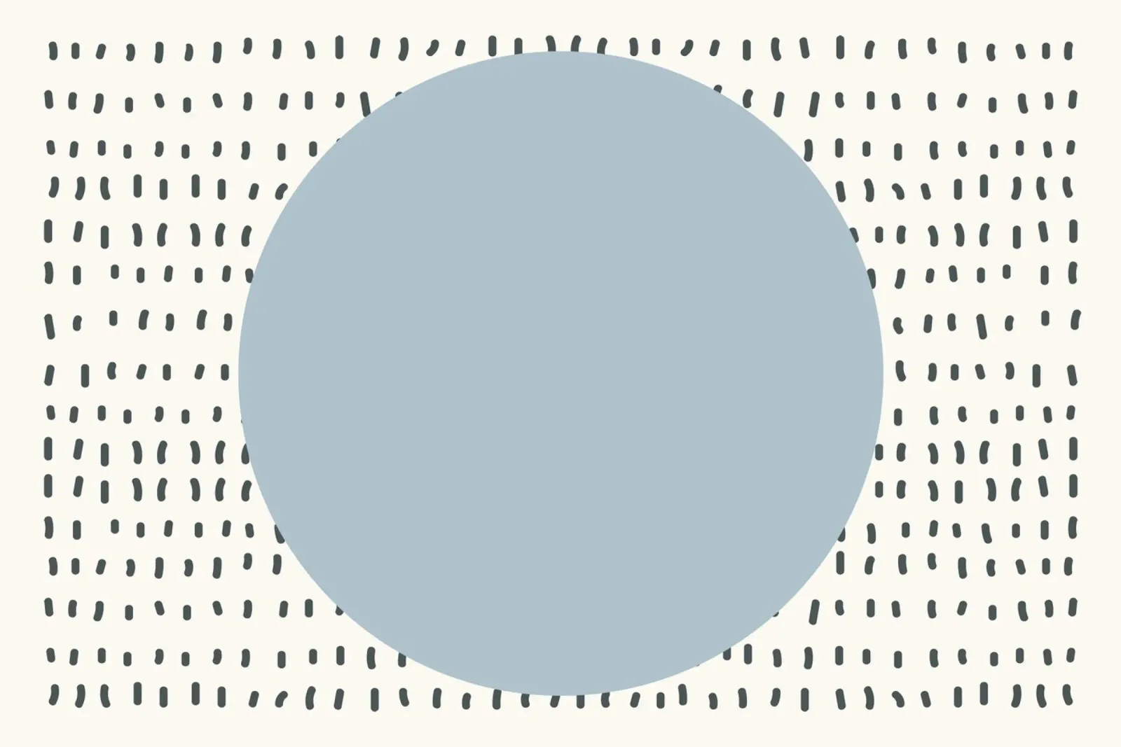 Abstract Circle Dash Pattern | Mid-Century Modern Minimalist canvas with Floater frame by NorwesClub