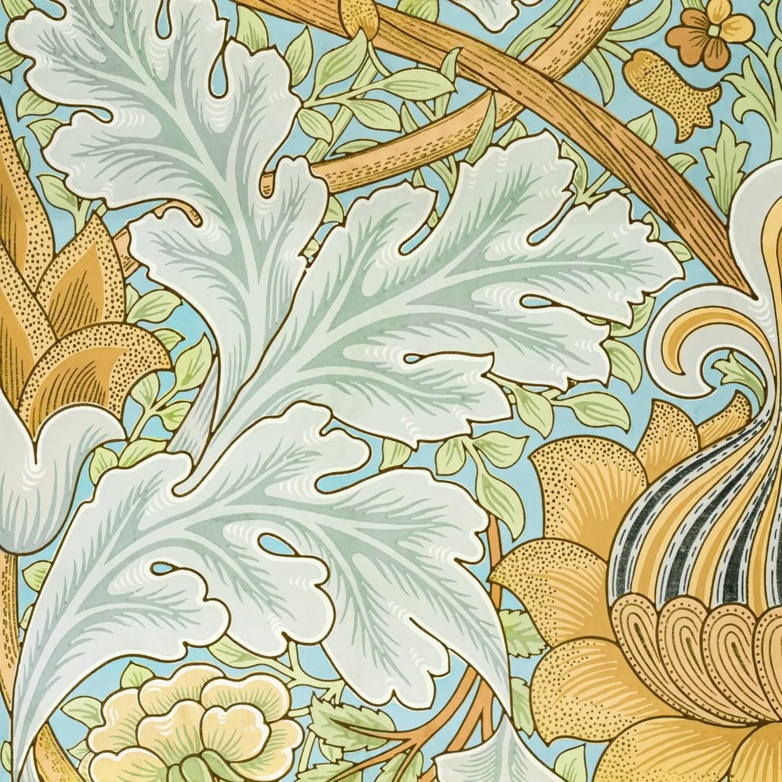 William Morris "Acanthus" Revival | Arts & Crafts Floral Pat hahnemühle by NorwesClub
