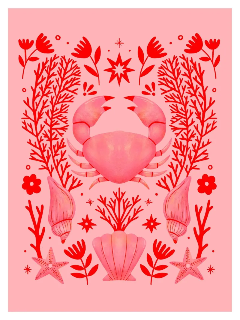 Pink Crab pellicola backlit da dafnedesignstudio