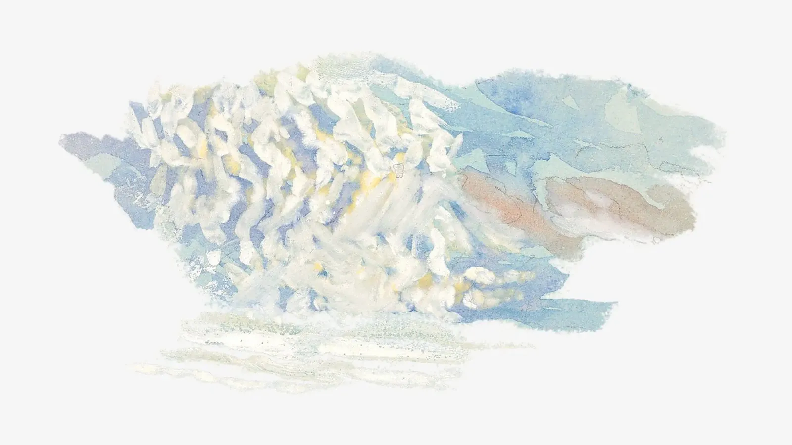 Abstract Textured Cloudscape | Impressionist Pastel Art Prin hahnemühle by NorwesClub