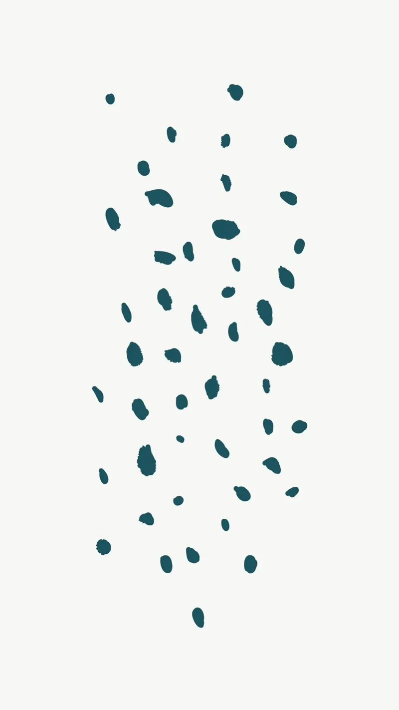 Abstrakte Teal Dot Pattern | Minimalist Organic Spot Art Prin Hahnemühle von NorwesClub