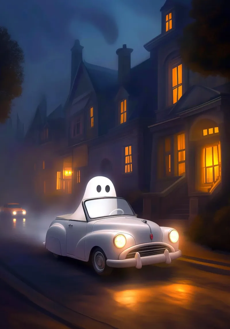 Cavaliere fantasma di Halloween poster da Fleur de Lys