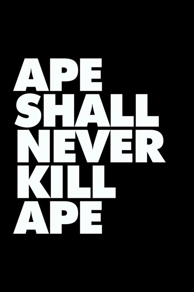 APE SHALL NEVER KILL APE pellicola backlit da The Indoor Type