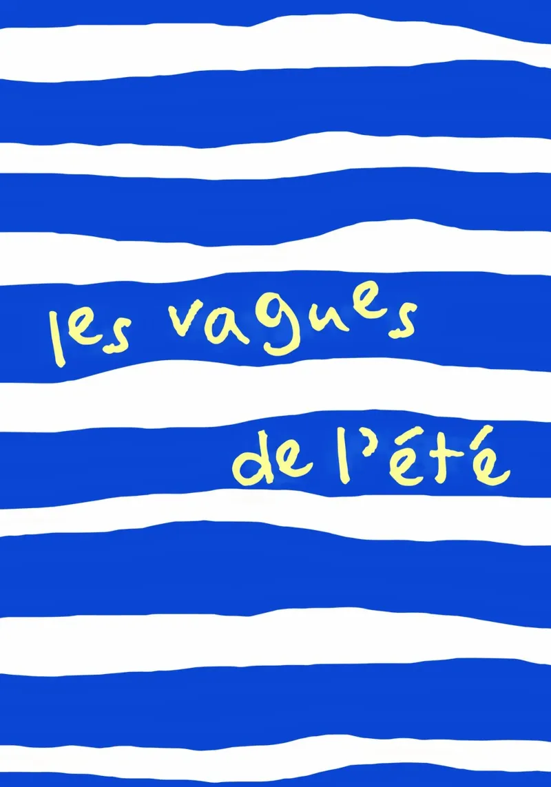 les vagues de l'été. poster da FRICKE DESIGN